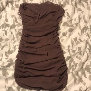 Sweetheart mini chiffon dress